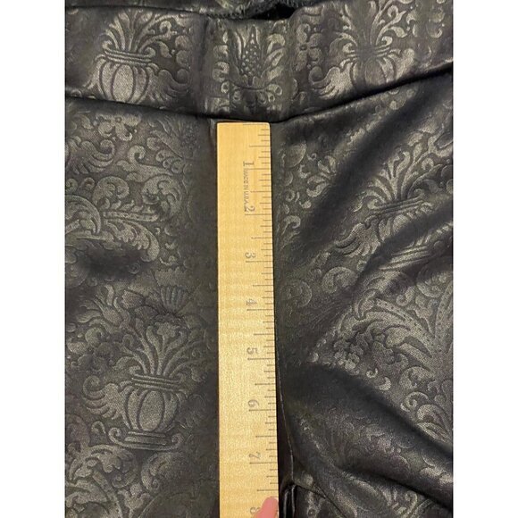 Jessica Simpson Faux Leather Brocade Pattern Leggings Size 1X - Picture 15 of 16